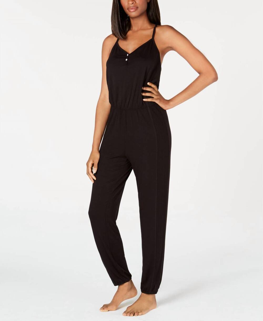 NEW ALFANI knit pajama jumpsuit in black